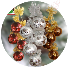 Weihnachtsdekorationen Glaskugel gehänge 5-tlg. Mit einem Klick zu diesen Artikeln!